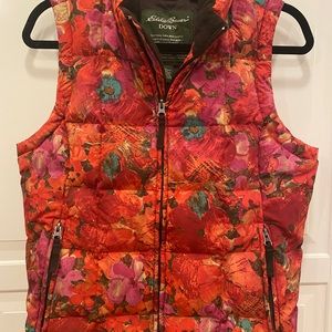 Eddie Bauer goose down quilted vest.